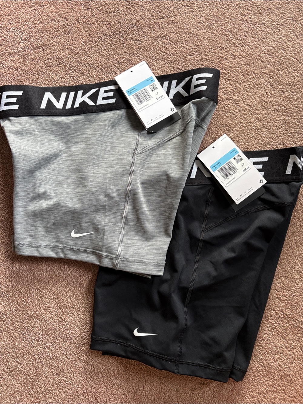 Nike Pro Women’s set of 2 tight volleyball athletic sports shorts medium NWT